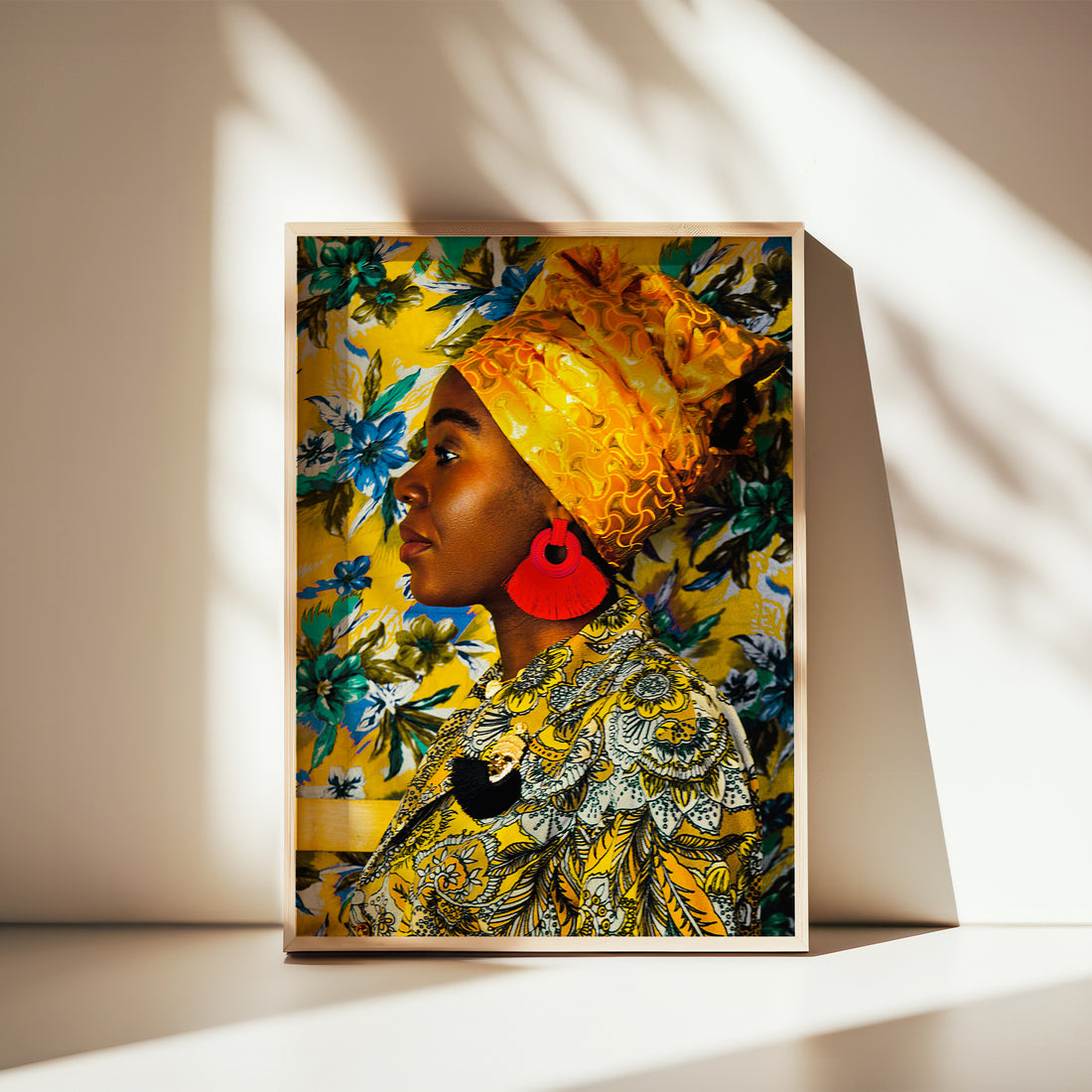 Crowned in Heritage – Limited Edition Wall Art - Black Art - Black Woman Art - Home Decor