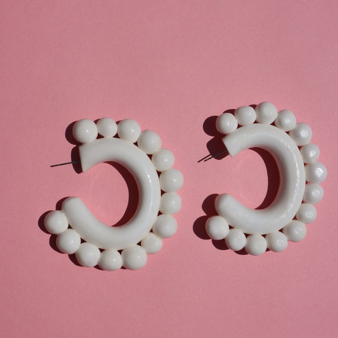 Milk Pop Hoop Earrings