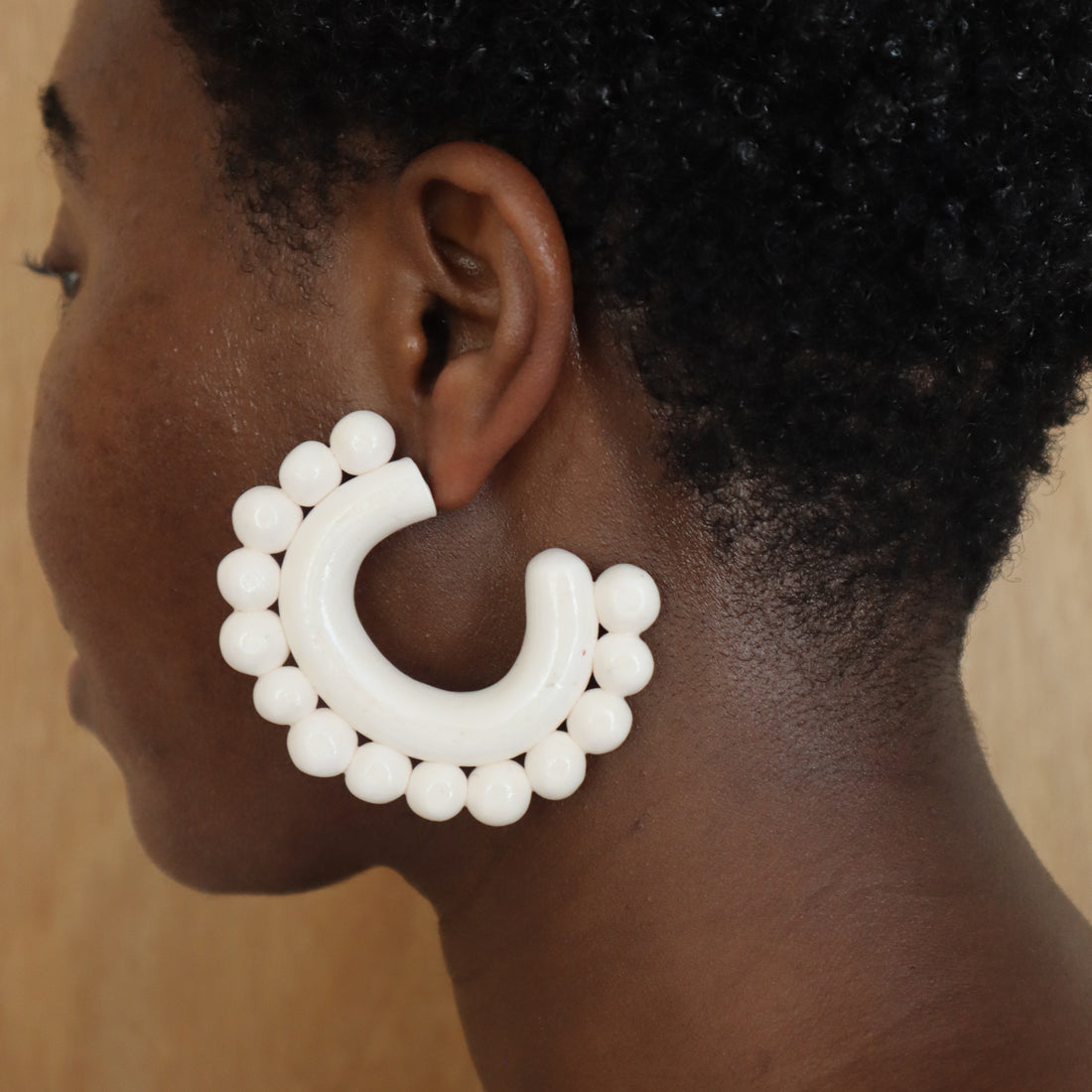 Milk Pop Hoop Earrings