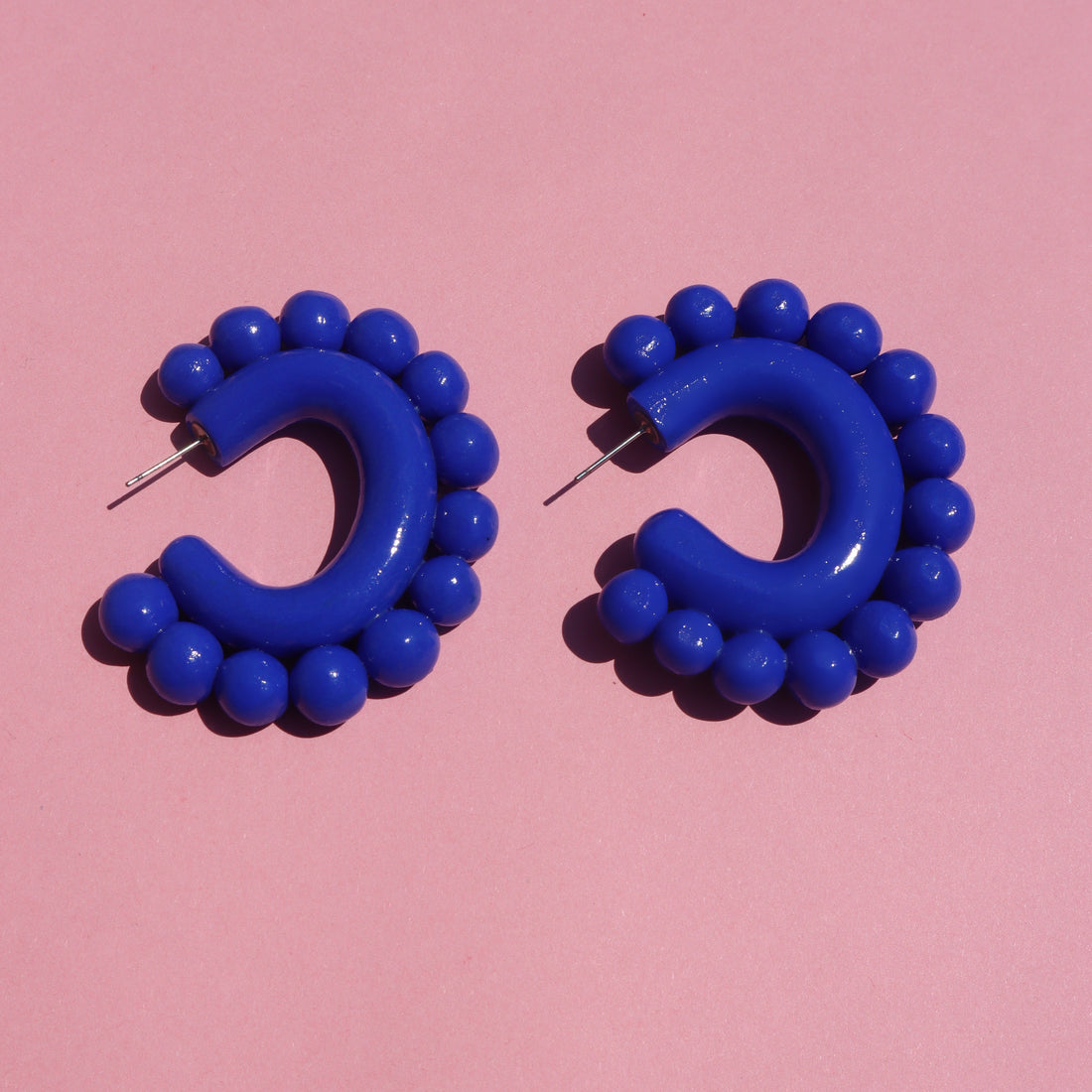 Blue Bliss Hoop Earrings