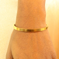 Olutosin minimalist bangle 18ct gold plated tarnish resistant extendable bracelet