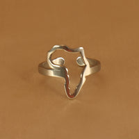 Africa 18ct gold-plated on Stainless steel Ring