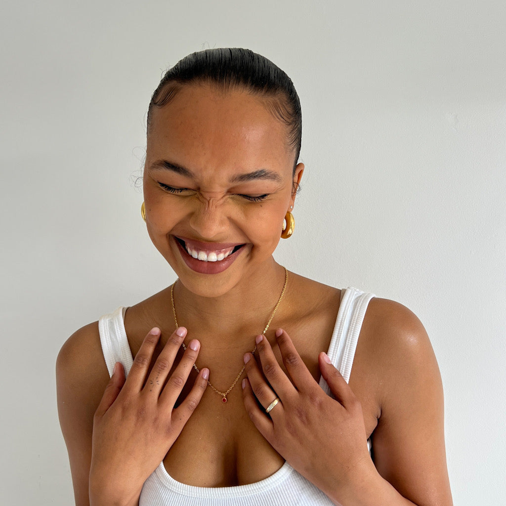 Brianna 18ct gold plated Hoop Earrings