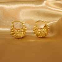 Zaria bucket hoop earrings
