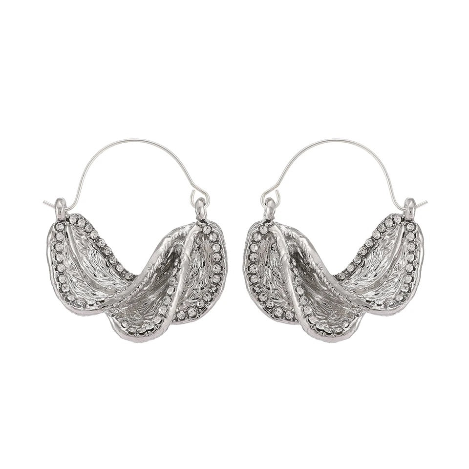 Zazzau Fulani Silver Hoop Earrings