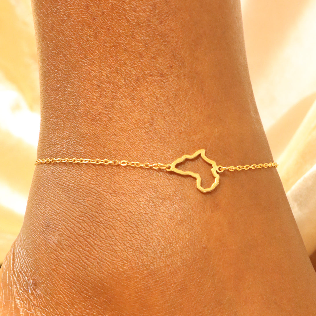 Hiba 18ct gold plated Africa Tarnish resistant Anklet