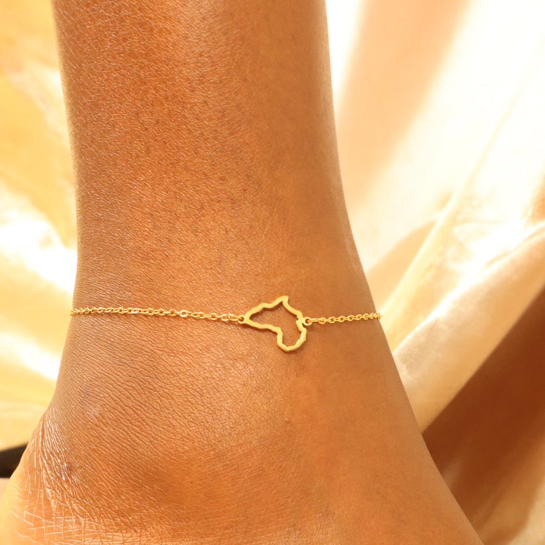 Hiba 18ct gold plated Africa Tarnish resistant Anklet