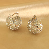 Zaria bucket hoop earrings