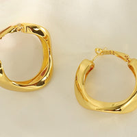 Ugozie Earrings 18ct gold plated on copper Hoop Earrings