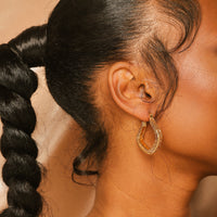 Sita  18ct Gold Plated Copper Hoop Earrings