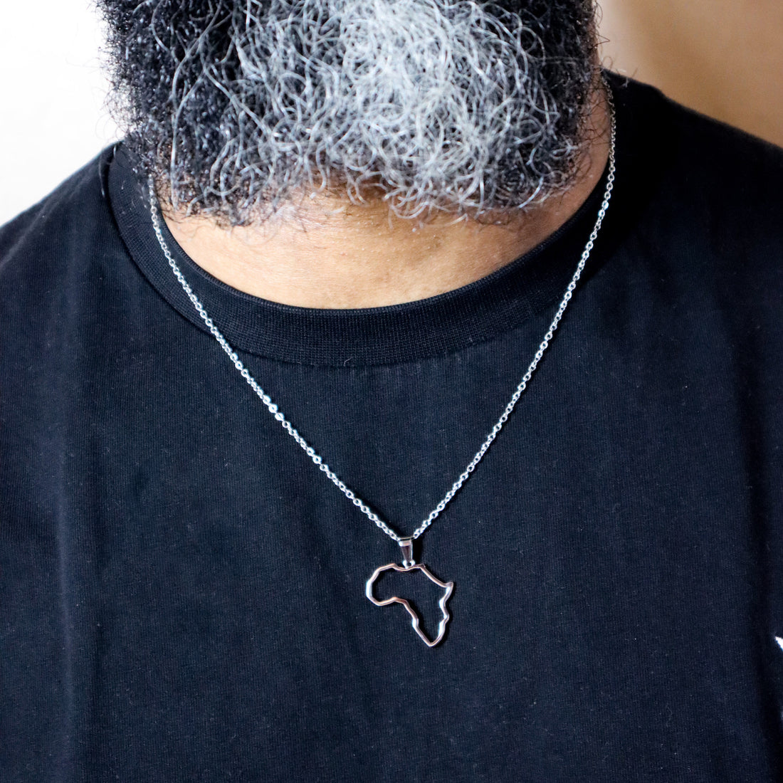 Africa Chain Mandem (18ct Gold Plated) Stainless Steel - pendant is bigger than bisi