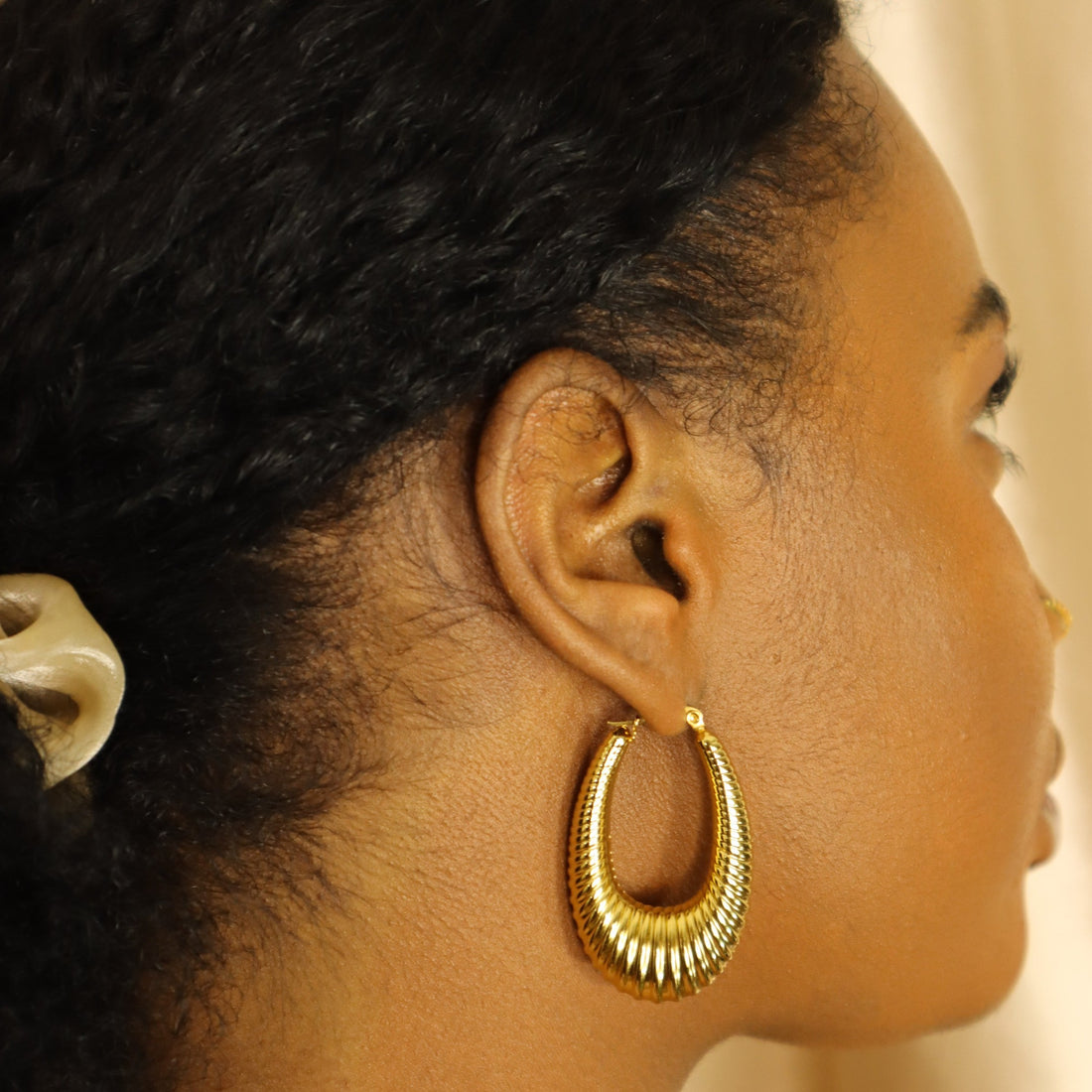 Amara 18ct gold-plated hoop Earrings