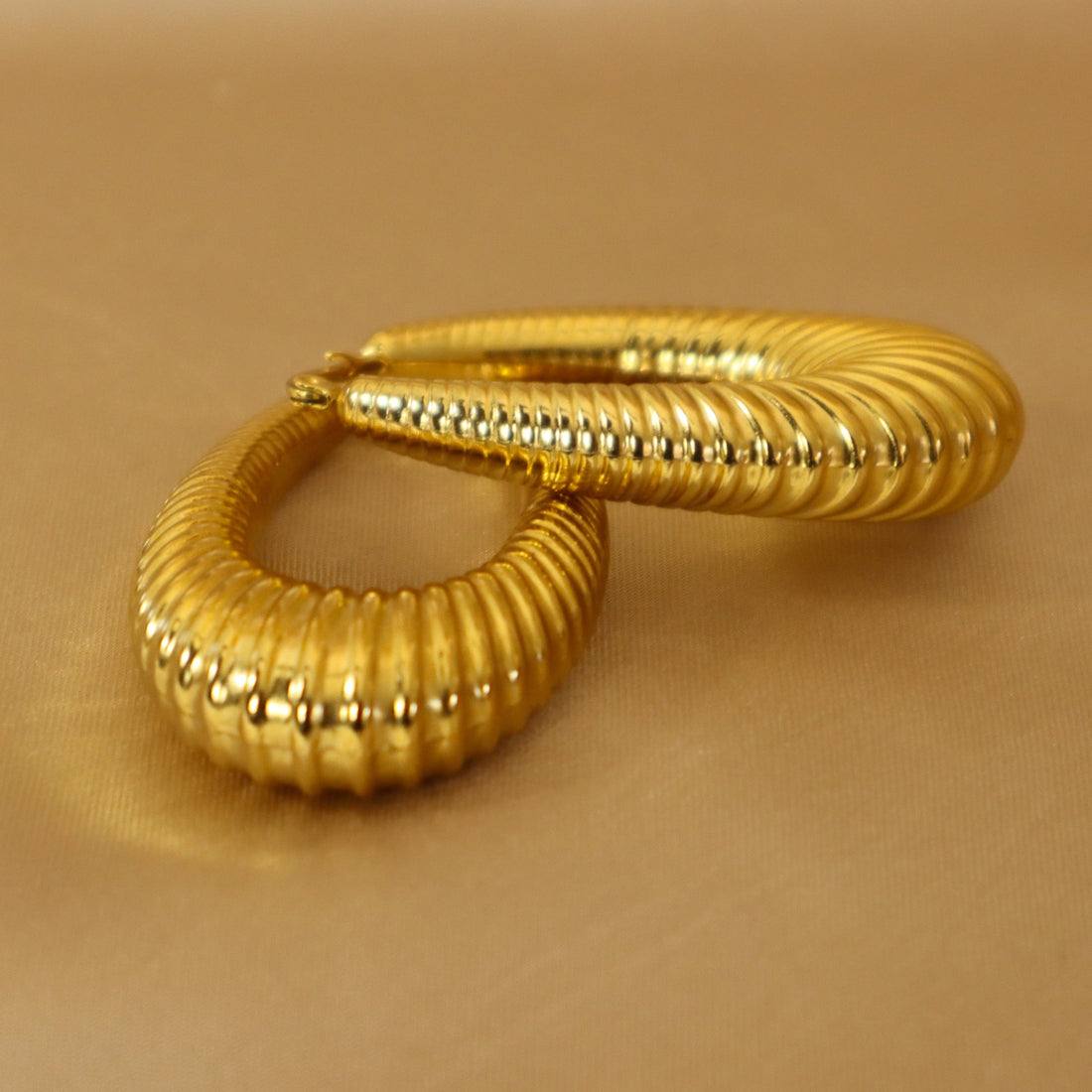 Amara 18ct gold-plated hoop Earrings