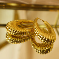 Amara 18ct gold-plated hoop Earrings