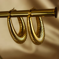Amara 18ct gold-plated hoop Earrings