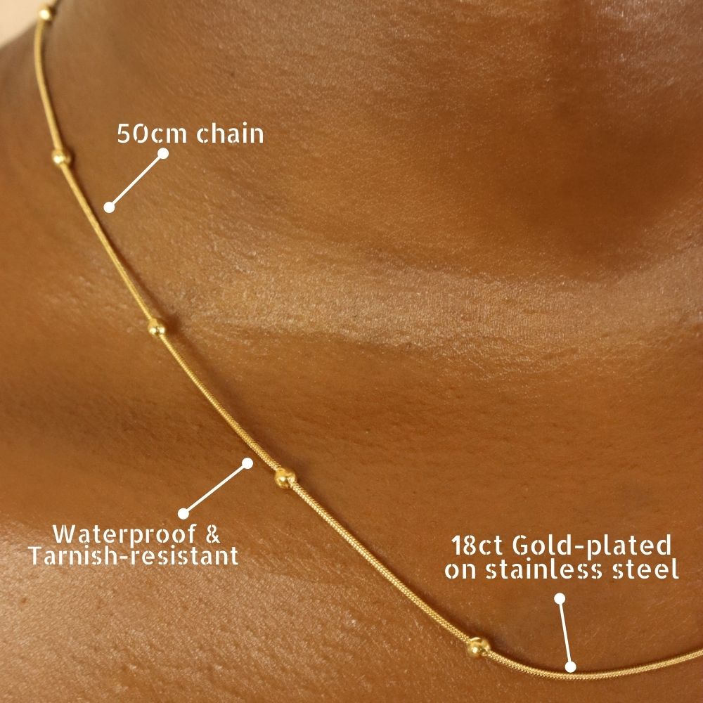 Kikiola 18ct gold plated on stainless steel Necklace