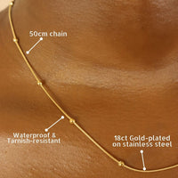 Kikiola 18ct gold plated on stainless steel Necklace