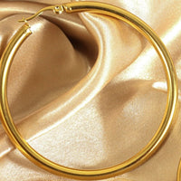 Zainab (18ct gold plated) Stainless steel Hoop Earrings