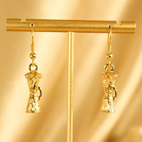 Olafemi 18ct Gold Plated Yoruba Drum Inspired Earrings