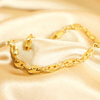 Jara 18ct Gold Plated Stainless Steel Bracelet