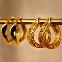 Solange 18ct Gold Plated Copper Hoop Earrings