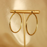 Mia Hoop 18ct gold plated stainless steel hoop earrings