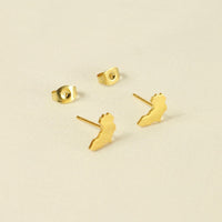 Monifa Africa (18ct Gold Plated)  stainless steel stud earrings