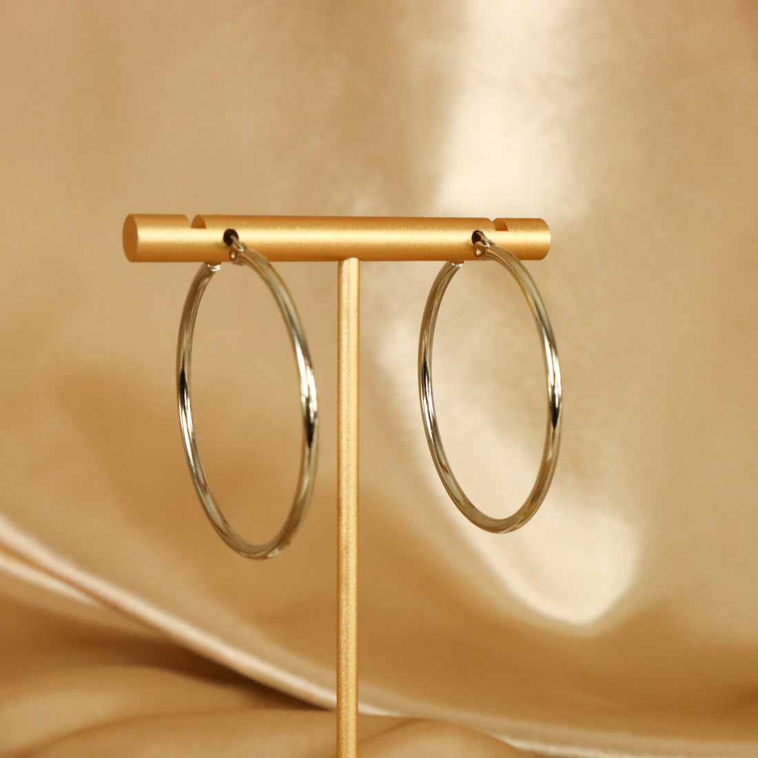 Mia Hoop 18ct gold plated stainless steel hoop earrings