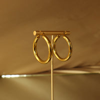 Mia Hoop 18ct gold plated stainless steel hoop earrings