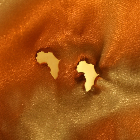 Monifa Africa (18ct Gold Plated)  stainless steel stud earrings