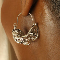 Zazzau Fulani Silver Hoop Earrings
