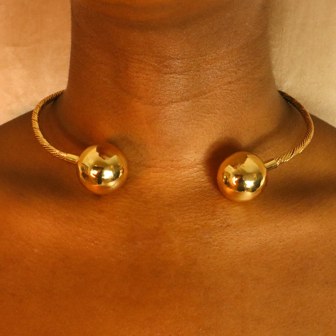 Banda 18ct Gold Plated Choker Necklace