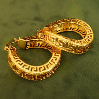 Solange 18ct Gold Plated Copper Hoop Earrings