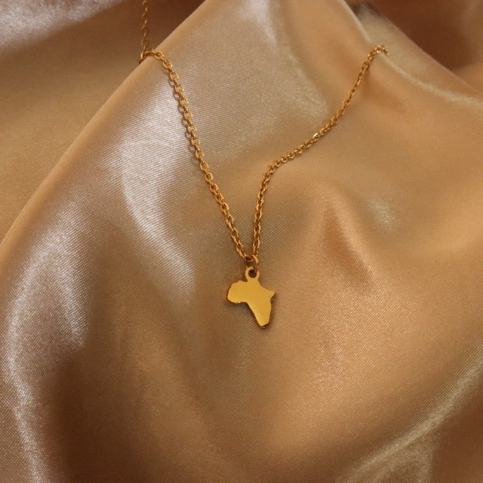 Khady (18ct Gold Plated) Stainless Steel Necklace