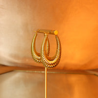 Amara 18ct gold-plated hoop Earrings