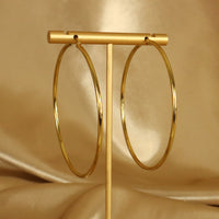 Zainab (18ct gold plated) Stainless steel Hoop Earrings
