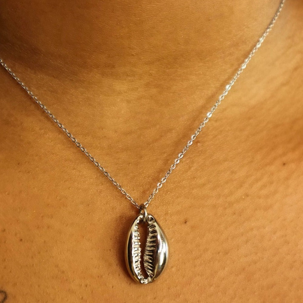 Diarra Cowrie shell (18ct Gold Plated) Stainless Steel Necklace