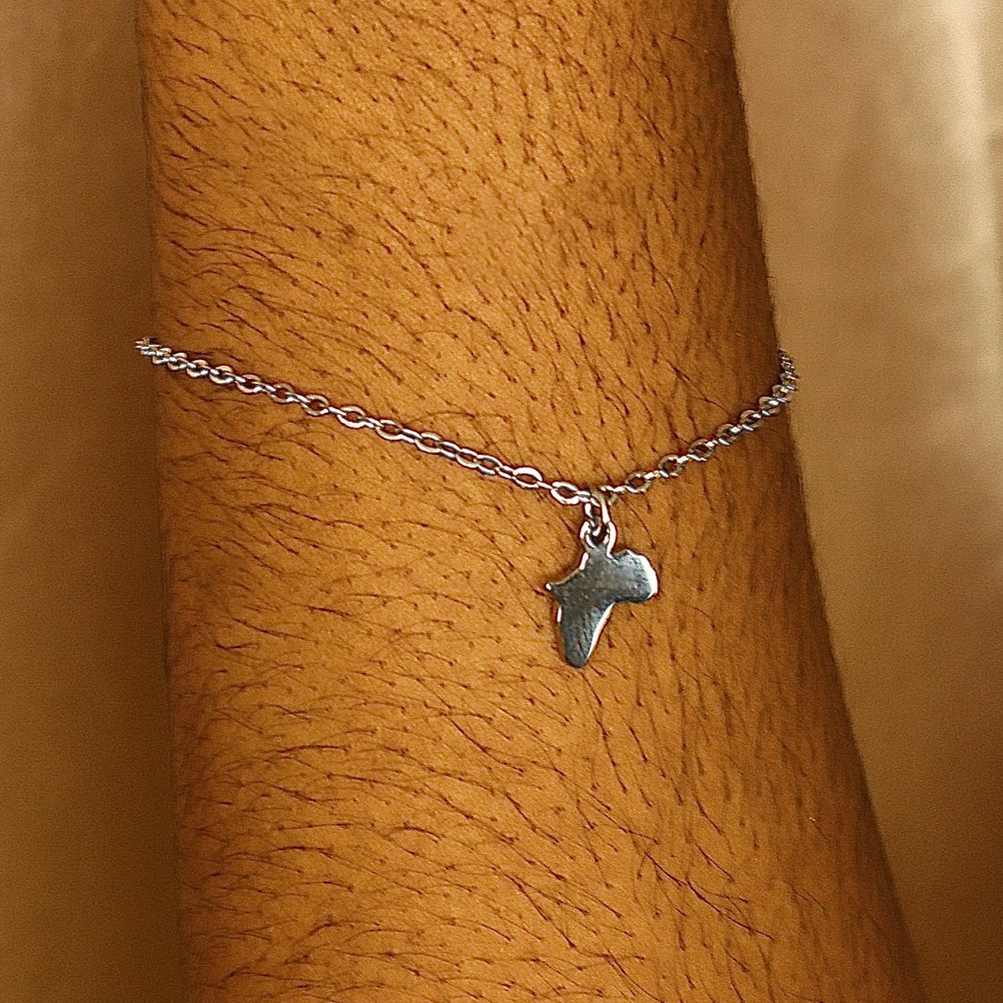 Africa (18ct Gold Plated) Stainless steel Chain Bracelet