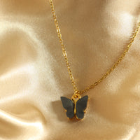 Mariah Butterfly 18ct gold plated on Copper Necklace Y2K