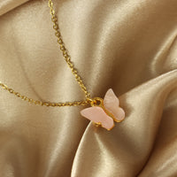 Mariah Butterfly 18ct gold plated on Copper Necklace Y2K