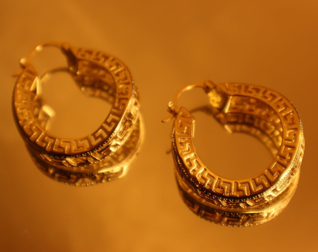 Solange 18ct Gold Plated Copper Hoop Earrings