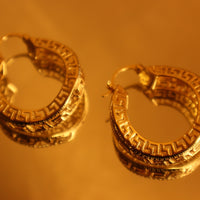 Solange 18ct Gold Plated Copper Hoop Earrings