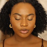 Tomiwa 18ct Gold Plated Stainless Steel Hoop Earrings