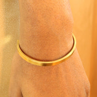 Olutosin minimalist bangle 18ct gold plated tarnish resistant extendable bracelet