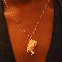 Idia 18ct gold plated on copper Necklace