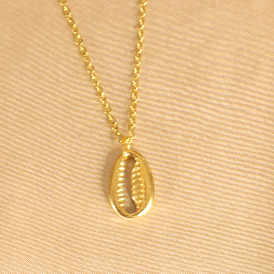 Diarra Cowrie shell (18ct Gold Plated) Stainless Steel Necklace