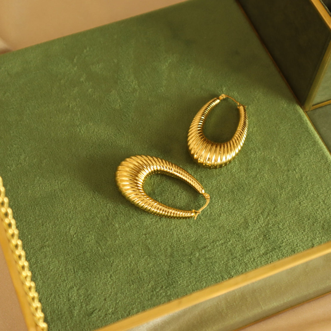 Amara 18ct gold-plated hoop Earrings