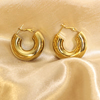 Brianna 18ct gold plated Hoop Earrings