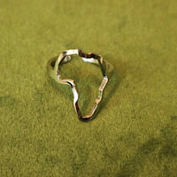 Africa 18ct gold-plated on Stainless steel Ring