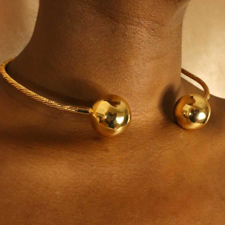 Banda 18ct Gold Plated Choker Necklace